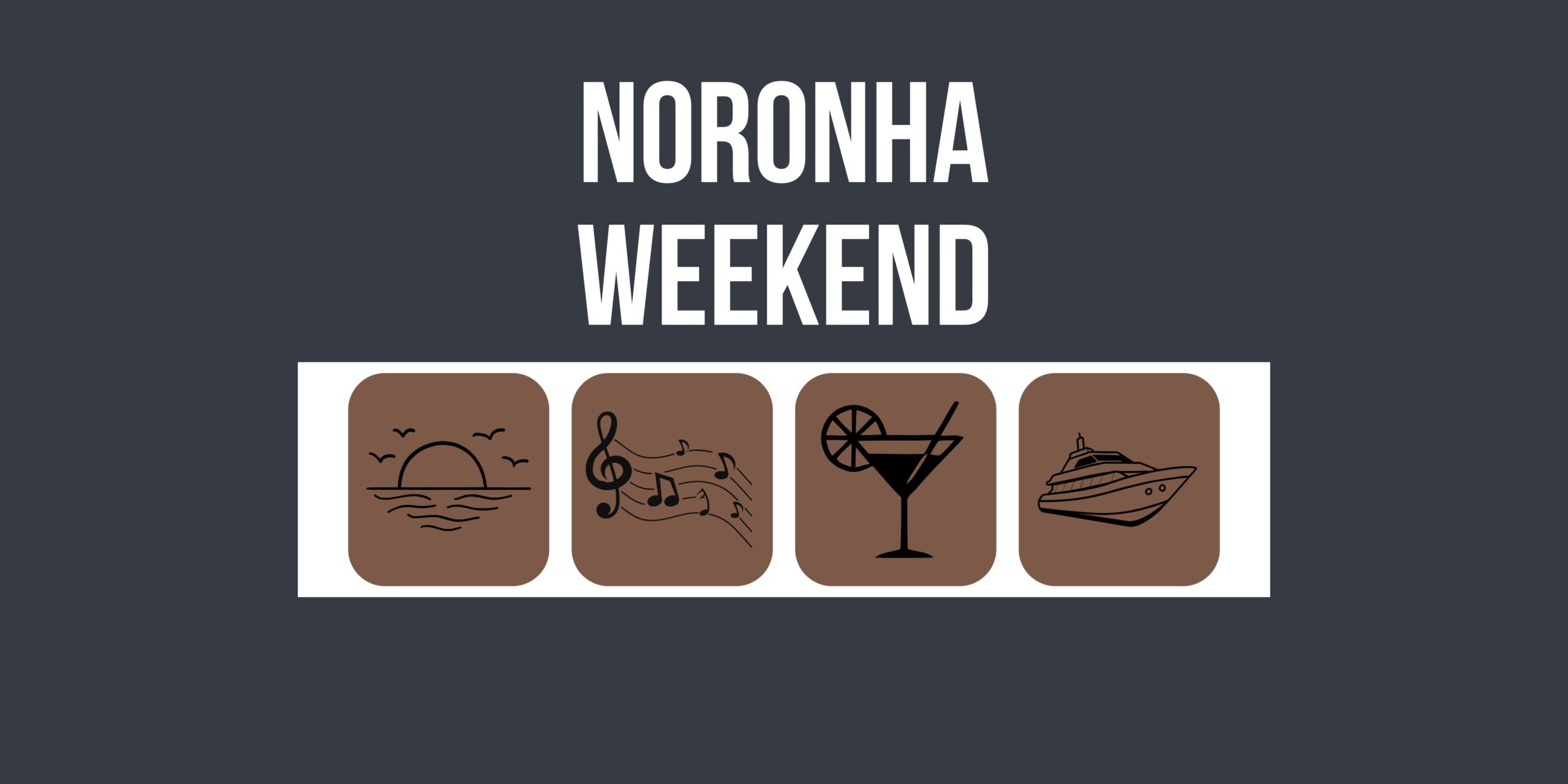 Cartaz do Noronha Weekend em Fernando de Noronha